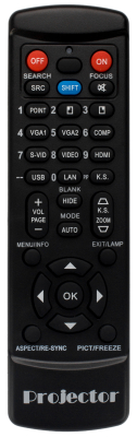 OPTOMA DS327 BR-3056N DS306I DS550 DS329 DX327 DS327DLP Universal Remote