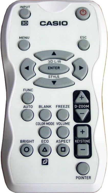 Replacement Remote Control for Casio XJ-M250  XJ-M255 
