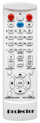 OPTOMA BR-PK3AN PK201 PK301 Universal Remote